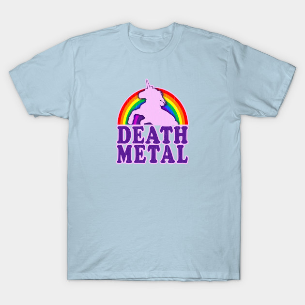 Funny Death Metal Unicorn Rainbow